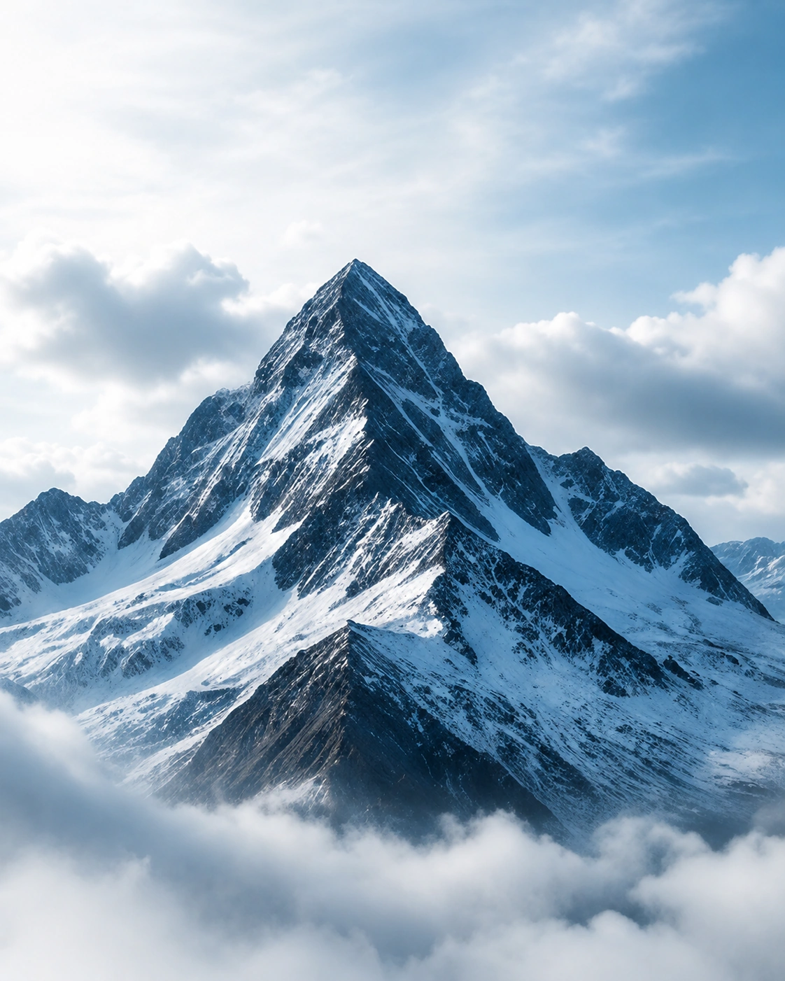Mountain summit symbolizing clarity and ambition